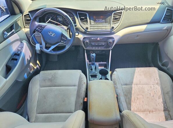 KM8J3CA25HU311078 2017 HYUNDAI TUCSON Silver Instrument cluster view