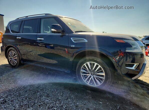 JN8AY2BA6M9372690 2021 NISSAN ARMADA Blue Vista frontal