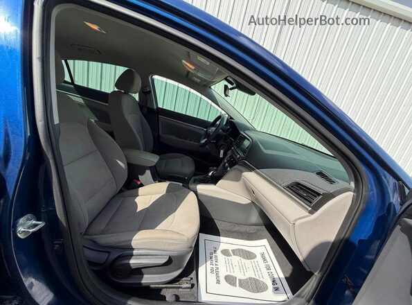 5NPD84LF0LH535158 2020 HYUNDAI ELANTRA Blue Вид ззаду