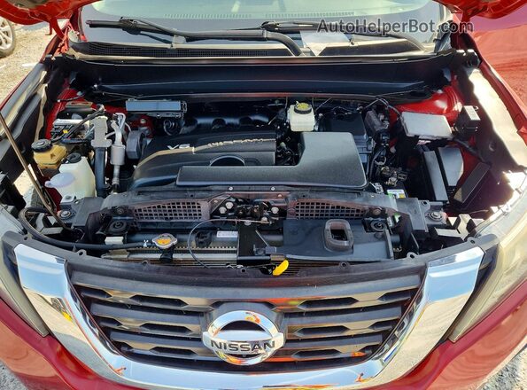 5N1DR2MN7HC681949 2017 NISSAN PATHFINDER Red VIN sticker view