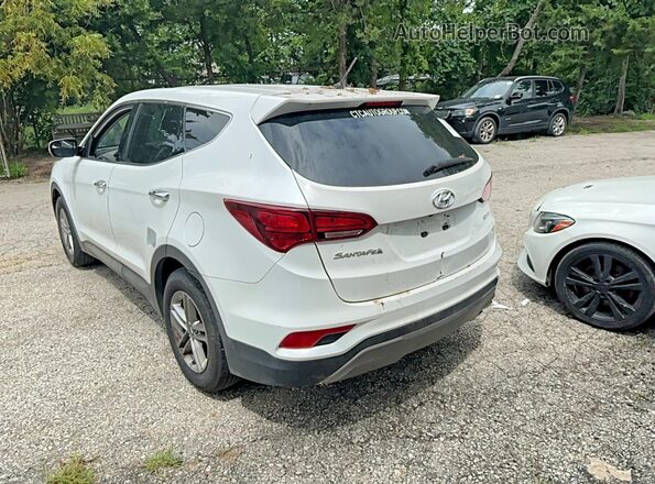 5NMZT3LB8JH073289 2018 HYUNDAI SANTA FE Белый Передняя правая четверть
