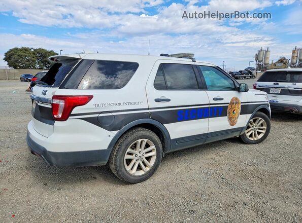 1FM5K7B86HGD42093 2017 FORD EXPLORER White უკანა ხედი