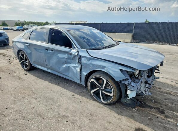 1HGCV1F34NA034564 2022 HONDA ACCORD Gray წინა ხედი