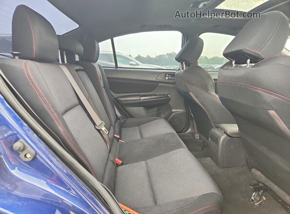 JF1VA1C61K9810461 2019 SUBARU WRX Blue Սալոնի հետևի տեսք