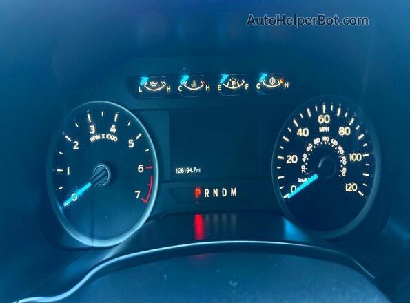 1FTEW1C55LKE07760 2020 FORD F150 Белый Вид щитка приборов