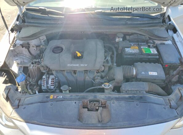 KMHD84LF8HU062196 2017 HYUNDAI ELANTRA Silver Engine compartment view