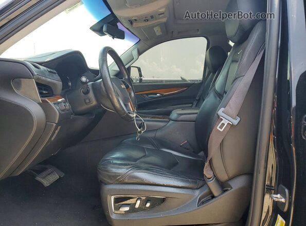 1GYS4JKJ3HR264162 2017 CADILLAC ESCALADE Black Առջևի վահանակի տեսք