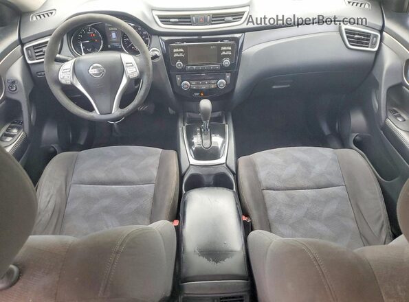 KNMAT2MT7GP725138 2016 NISSAN ROGUE Black ხელსაწყოთა პანელის ხედი