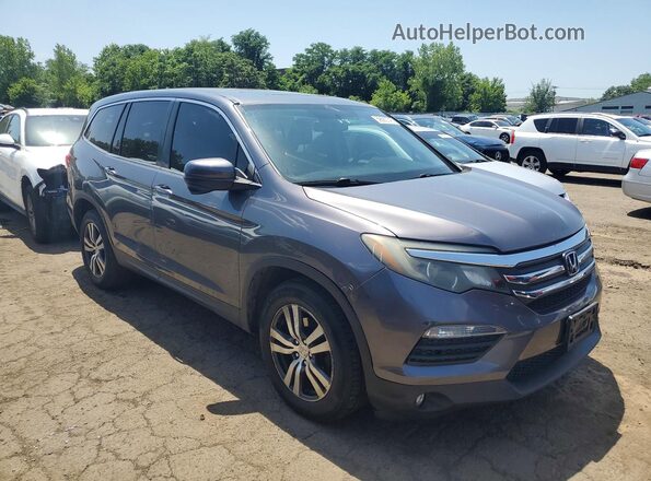 5FNYF6H52GB054576 2016 HONDA PILOT Gray Вид спереду