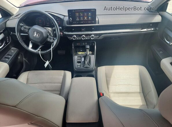 7FARS3H76PE001299 2023 HONDA CR-V Red Widok deski rozdzielczej