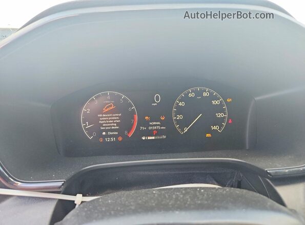 7FARS4H45SE017174 2025 HONDA CR-V Black Սարքավորումների վահանակի տեսք