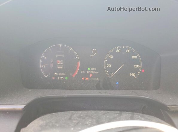 7FARS4H46SE008743 2025 HONDA CR-V White Widok zestawu wskaźników