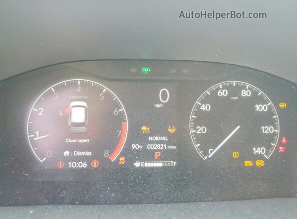 7FARS4H71SE014783 2025 HONDA CR-V Темно-бордовый Вид щитка приборов
