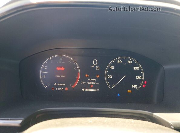 7FARS4H77PE015816 2023 HONDA CR-V White Vista del cuadro de instrumentos