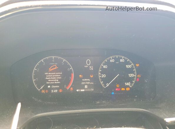 7FARS4H78RE010787 2024 HONDA CR-V Синий Вид щитка приборов