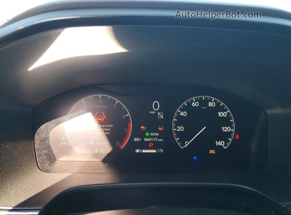 7FARS4H7XPE015941 2023 HONDA CR-V Gray Widok zestawu wskaźników