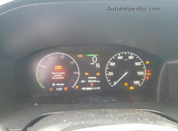 7FARS5H55PE000901 2023 HONDA CR-V Black ხელსაწყოთა პანელის ხედი