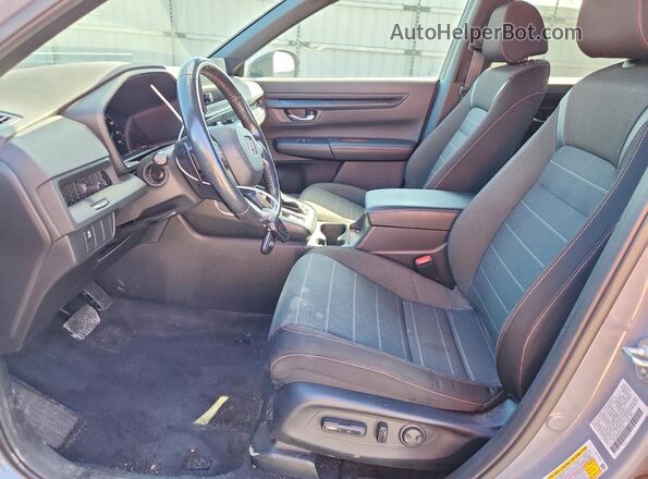 7FARS5H56PE013351 2023 HONDA CR-V Gray Front interior view