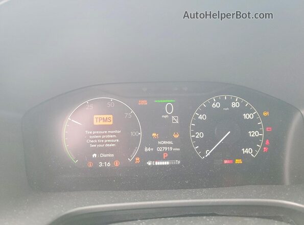 7FARS5H58PE008801 2023 HONDA CR-V Black Widok zestawu wskaźników