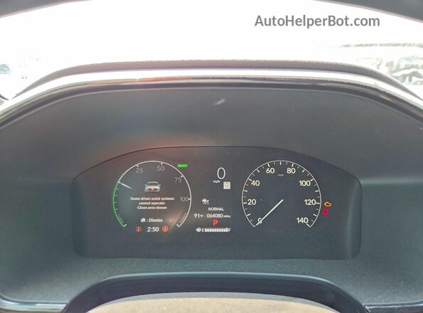7FARS5H5XPE001056 2023 HONDA CR-V Silver Instrument cluster view