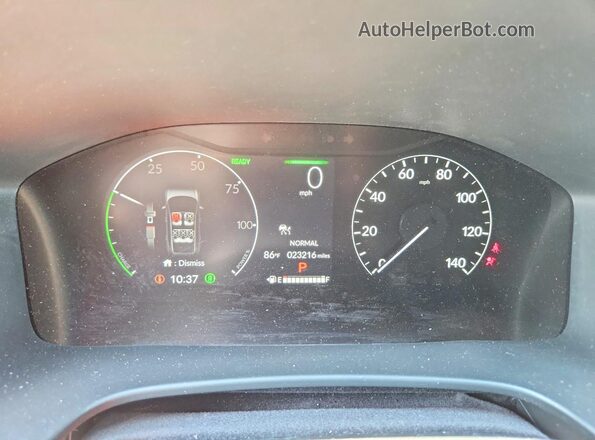 7FARS5H5XPE010100 2023 HONDA CR-V Silver Instrument cluster view