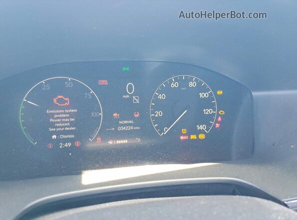 7FARS5H87SE003852 2025 HONDA CR-V Gray Instrument cluster view