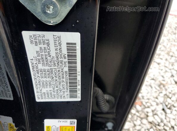 7FARS5H88SE014388 2025 HONDA CR-V Black VIN sticker view