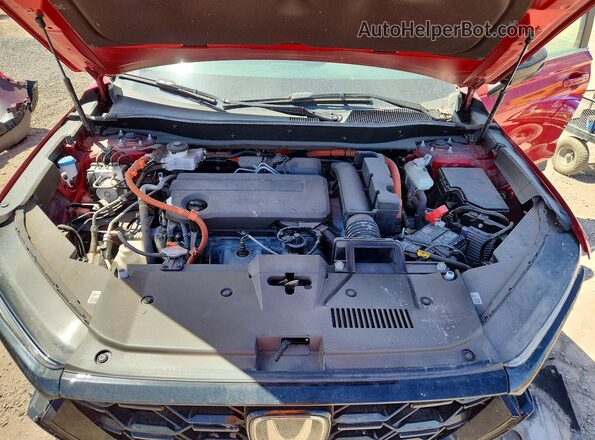 7FARS5H89SE015971 2025 HONDA CR-V Red Vista del compartimento del motor