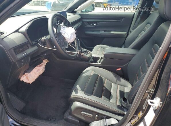 7FARS5H8XSE015574 2025 HONDA CR-V Black Widok wnętrza z przodu