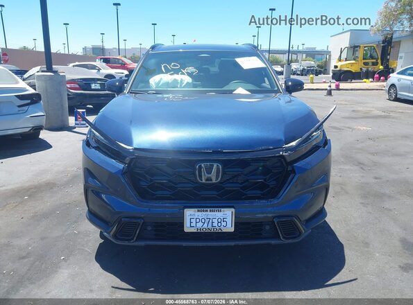 7FARS5H8XTE022929 2026 HONDA CR-V Blue Instrument cluster view