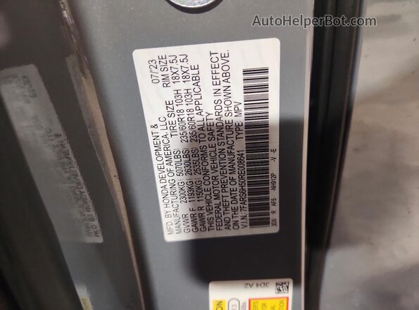 7FARS6H50RE008641 2024 HONDA CR-V Gray Սալոնի 360 աստիճան տեսք