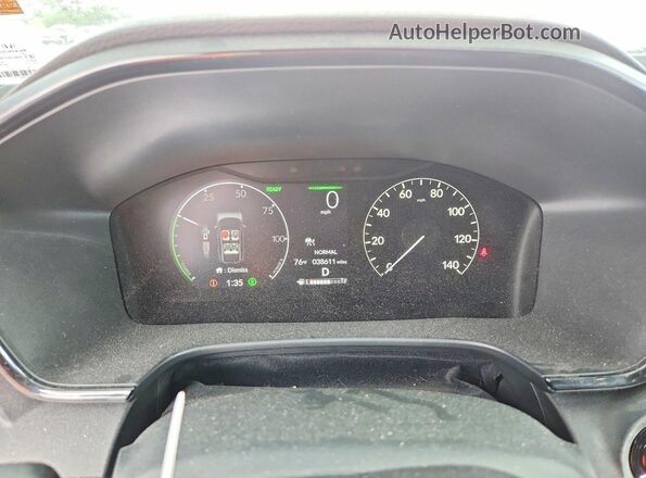 7FARS6H52PE004099 2023 HONDA CR-V White ხელსაწყოთა პანელის ხედი