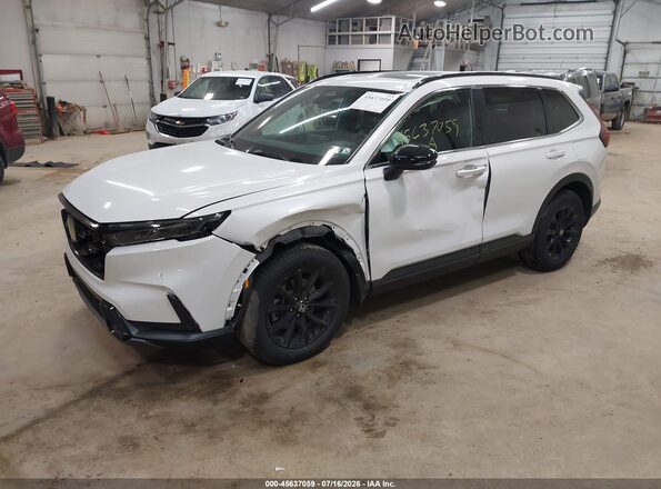 7FARS6H53SE014990 2025 HONDA CR-V White წინა მარცხენა ხედი სამი მეოთხედიდან