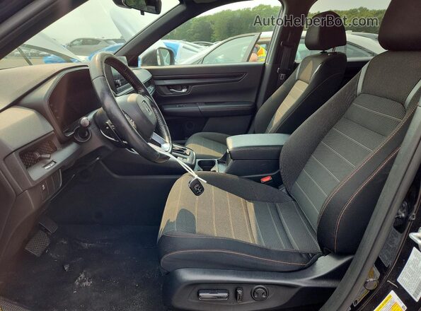 7FARS6H55PE019454 2023 HONDA CR-V Black Widok wnętrza z przodu