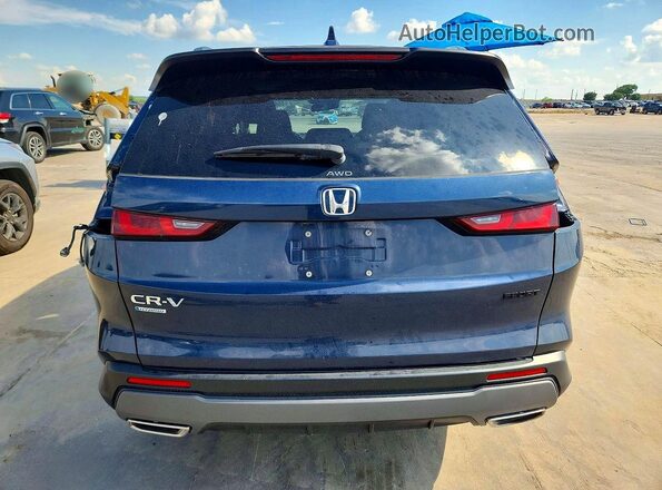7FARS6H5XPE028991 2023 HONDA CR-V Blue Rear view