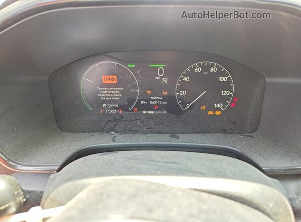 7FARS6H5XRE019971 2024 HONDA CR-V Blue Instrument cluster view