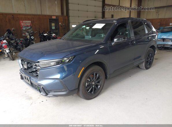 7FARS6H80TE105842 2026 HONDA CR-V Blue Առջևի ձախ երեք քառորդ տեսարան