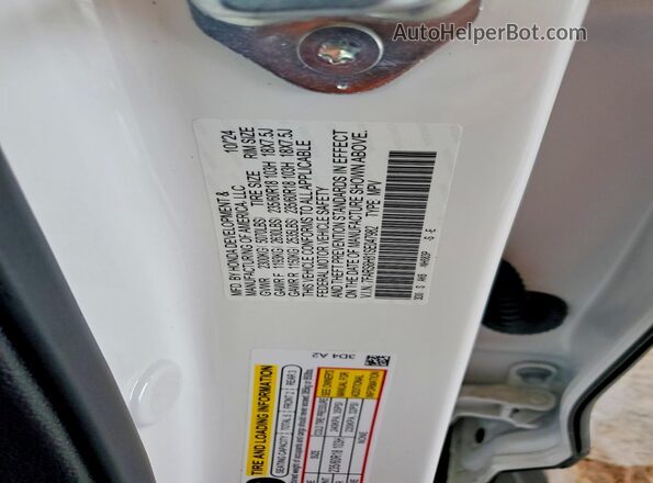 7FARS6H81SE047982 2025 HONDA CR-V White Շարժիչի բաժամունքի տեսք