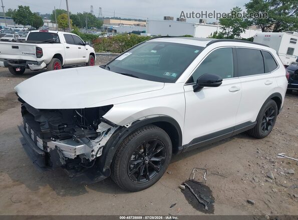 7FARS6H81SE111972 2025 HONDA CR-V White წინა მარცხენა ხედი სამი მეოთხედიდან