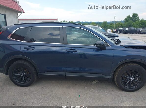 7FARS6H84RE059702 2024 HONDA CR-V Blue Rear interior view