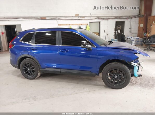7FARS6H86SE043345 2025 HONDA CR-V Blue უკანა სალონის ხედი