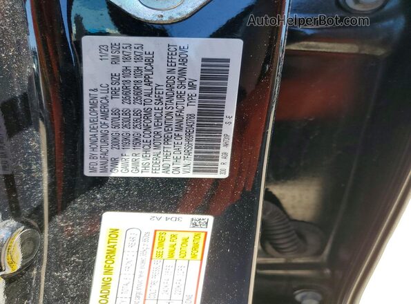 7FARS6H89RE043768 2024 HONDA CR-V Черный Вид наклейки с VIN-кодом