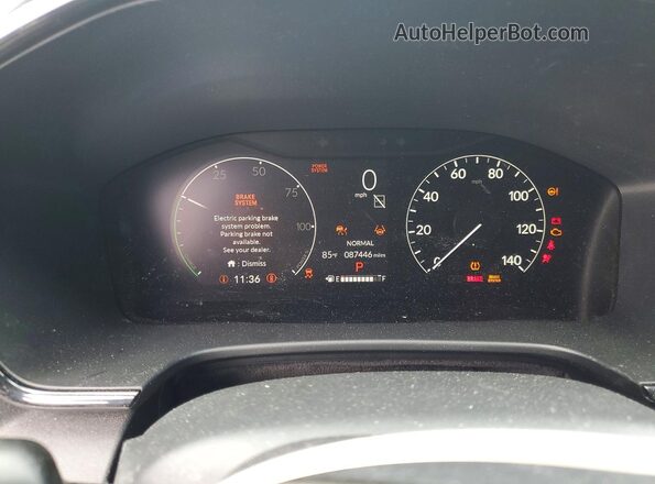 7FARS6H8XRE074737 2024 HONDA CR-V Black Вид щитка приладів