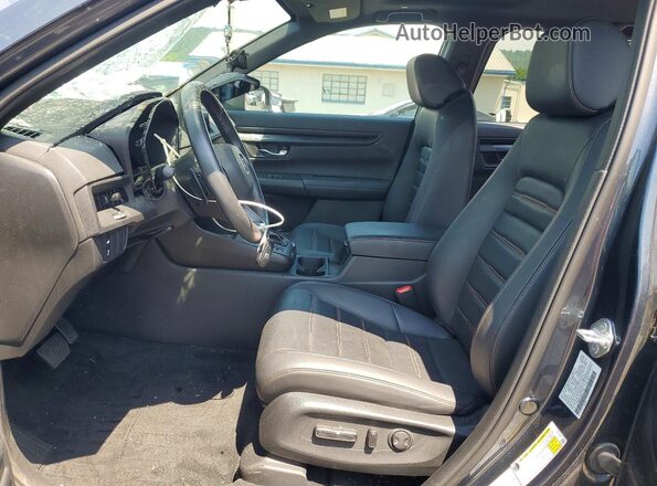 7FARS6H8XRE077105 2024 HONDA CR-V Gray Front interior view