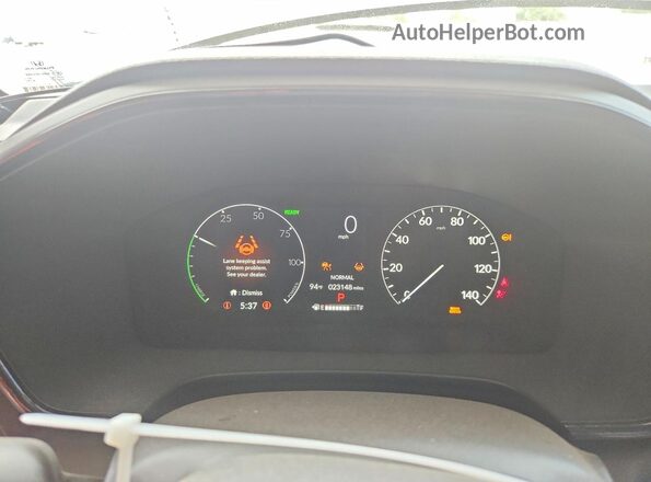 7FARS6H8XSE058687 2025 HONDA CR-V Blue Вид щитка приладів