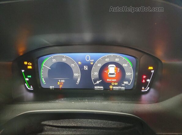 7FARS6H8XTE084014 2026 HONDA CR-V Blue Вид щитка приладів