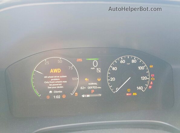 7FARS6H91SE089237 2025 HONDA CR-V Черный Вид щитка приборов