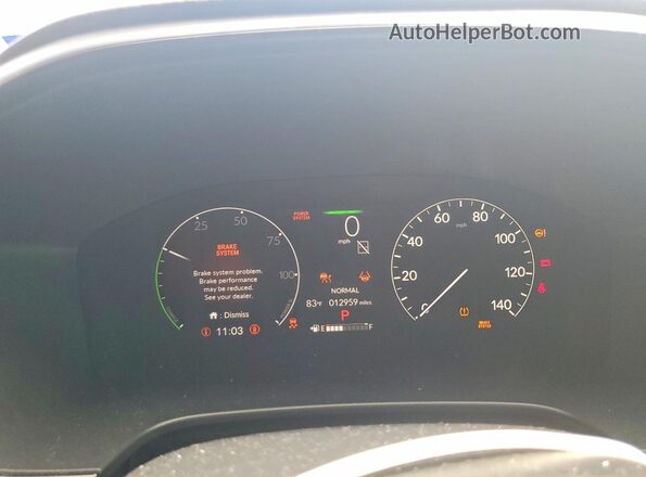 7FARS6H91SE105873 2025 HONDA CR-V Black Widok zestawu wskaźników