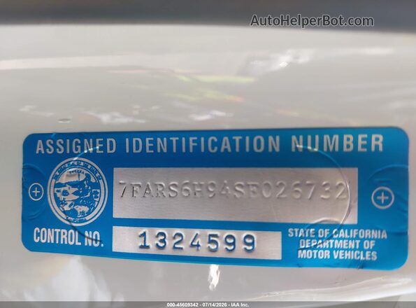 7FARS6H94SE026732 2025 HONDA CR-V White Widok komory silnika
