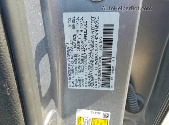 7FARS6H96PE006506 2023 HONDA CR-V Silver VIN կոդի պիտակի տեսք